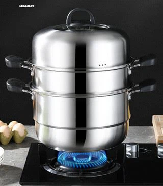 kitchen cooking food steaming soup pan steamer