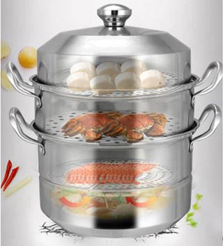 good quality three-layer steam pot