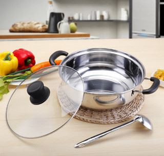 two grid chafing dish pot