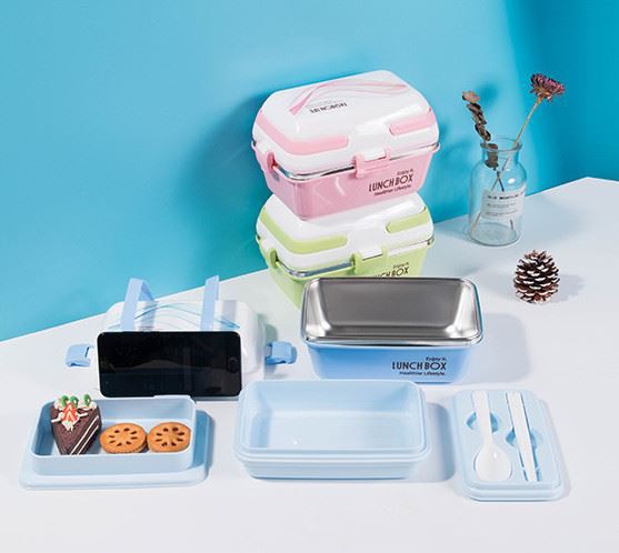 Bento Box For School Children With Tableware