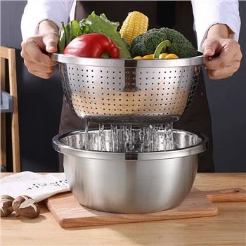 Stainless Steel Colander Mesh Strainer Basket